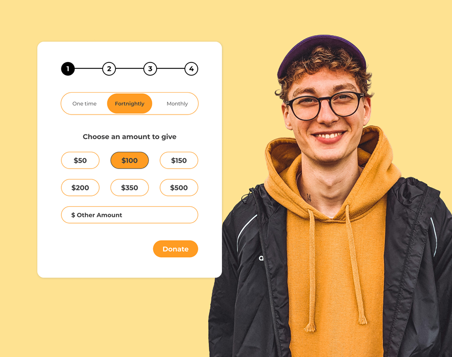 Donation form preview